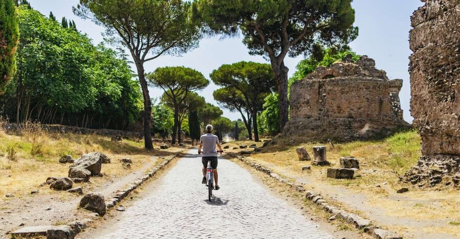 Appia Antica: Full Day Bike Rental with Customizable Routes - Choosing between an e-bike and mountain bike
