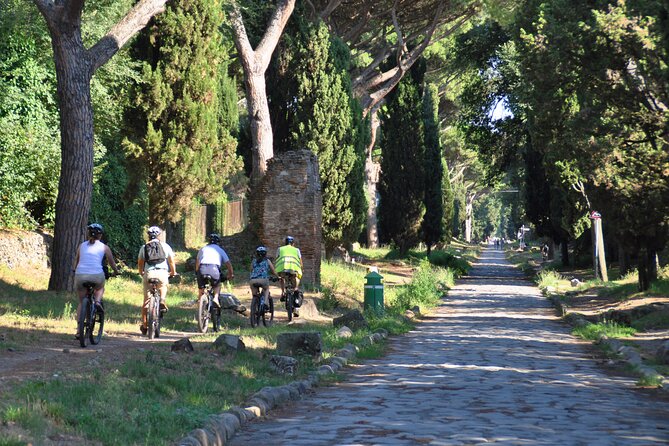 Appian Way, Catacombs and Aqueducts Park Tour with Top E-Bike - Catacombs of San Callisto and San Sebastiano