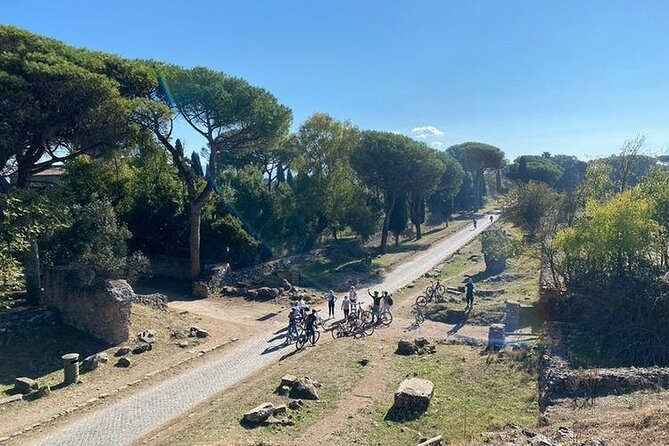 Appian Way E-bike Tour with Gourmet Picnic and Catacombs - The aqueducts at Parco degli Acquedotti