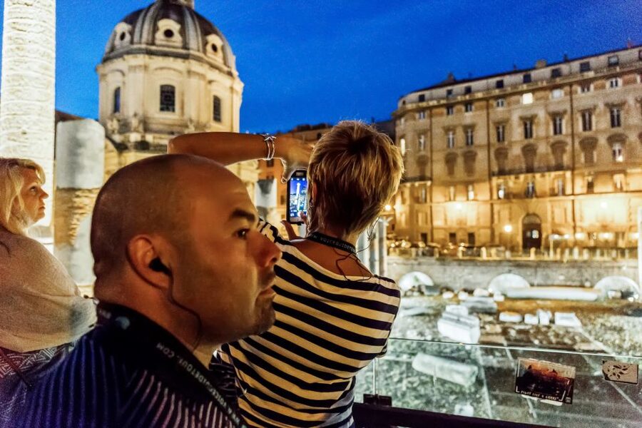 Colosseum by Evening Guided Tour with Optional Arena Access - The Roman Forum from Via dei Fori Imperiali