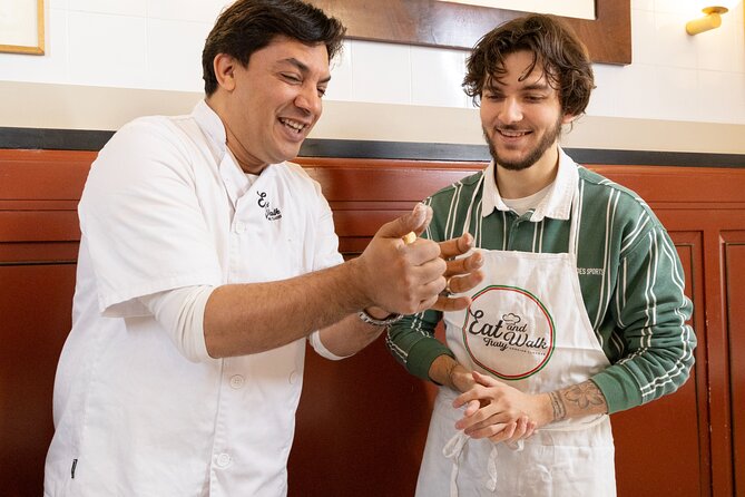 Enjoy Spritz and Pasta Making in Piazza Navona - Eating the meal you made