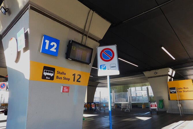 Fiumicino Airport Shared Shuttle Bus to Rome Termini & Vatican - From baggage claim to the airport bus