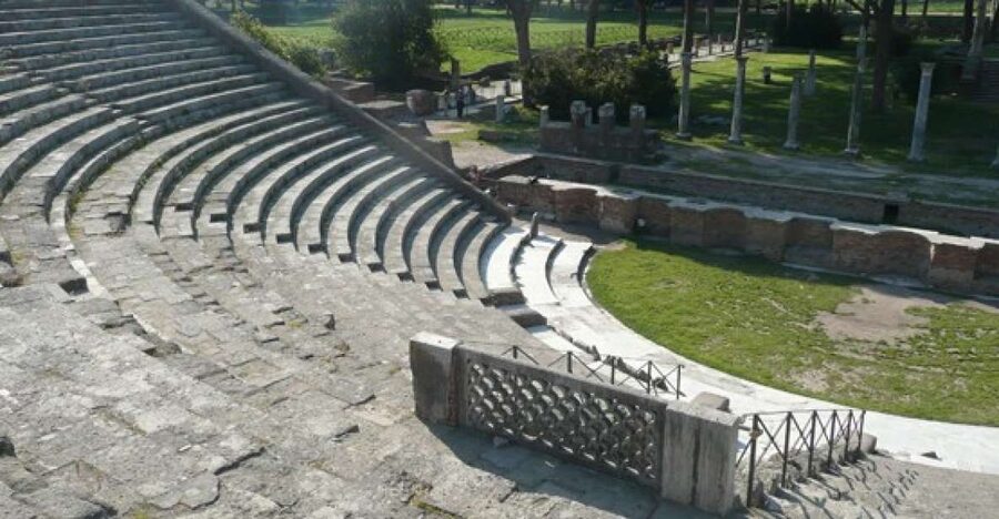 From Rome: Ostia Antica Guided Half-Day Trip by Train - Entering the archaeological park