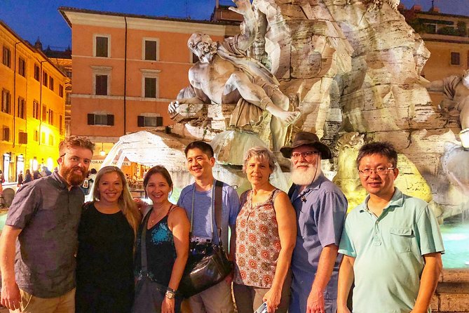 Jewish Ghetto and Campo Dè Fiori By Night Food, Wine and Sightseeing Tour - Piazza Navona and the Sweet Course