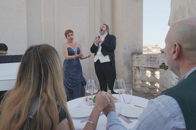 Open Air Opera Concert with Terrace aperitivo over Navona square - Wine, cheese, and the Italian aperitif