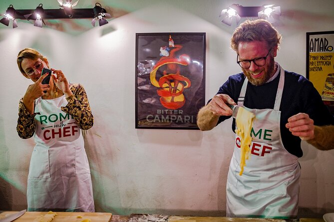 Pasta and Tiramisu Cooking Class Near the Colosseum - Rolling and cutting your own fettuccine