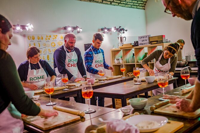 Pasta Cooking Class Near the Colosseum with 3 Spritz Cocktails - The value of $95.53