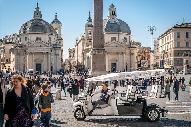 Private: 3 hours ETuk Tour in Rome - Piazza del Popolo, Trastevere, and the Jewish Ghetto