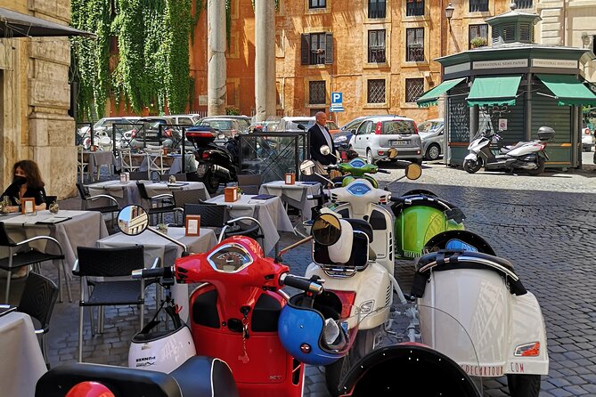 Rome Afternoon Sightseeing Vespa Sidecar Tour with Gourmet Gelato - The Pantheon And Piazza Navona