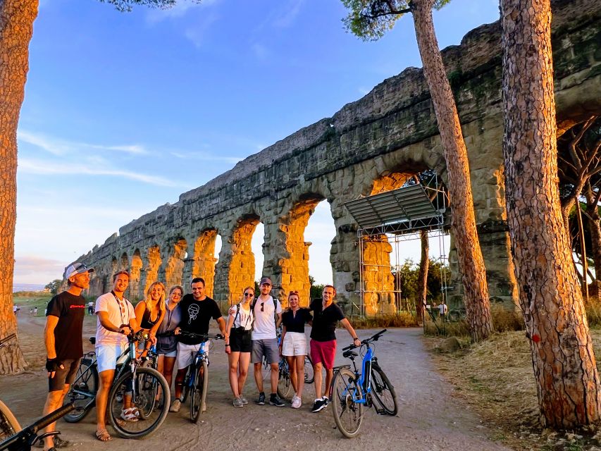 Rome: Appian Way & Catacomb Sunset E-bike Tour with Aperitif - The first ride to Porta San Sebastiano