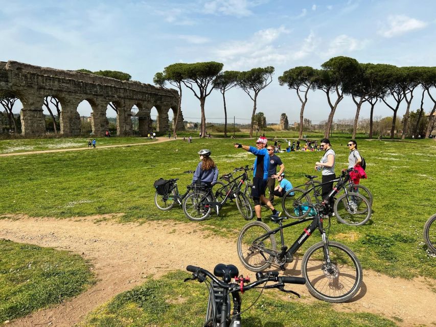 Rome: Appian Way E-Bike Tour Catacombs, Aqueducts & Picnic - Caffarella Park and the Egeria picnic stop