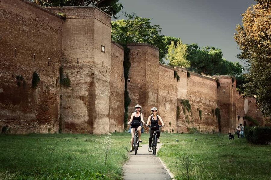 Rome: Appian Way & Roman Aqueducts Guided E-Bike Tour - The aqueducts at Parco degli Acquedotti
