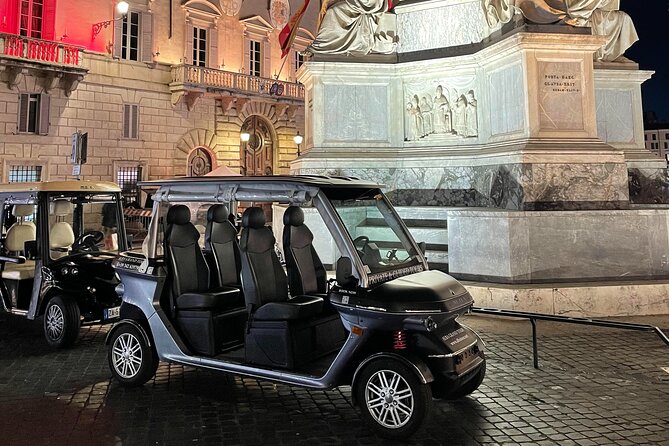 Rome by Night Private Golf Cart Tour - Roman Forum and Colosseum: ancient Rome under lights