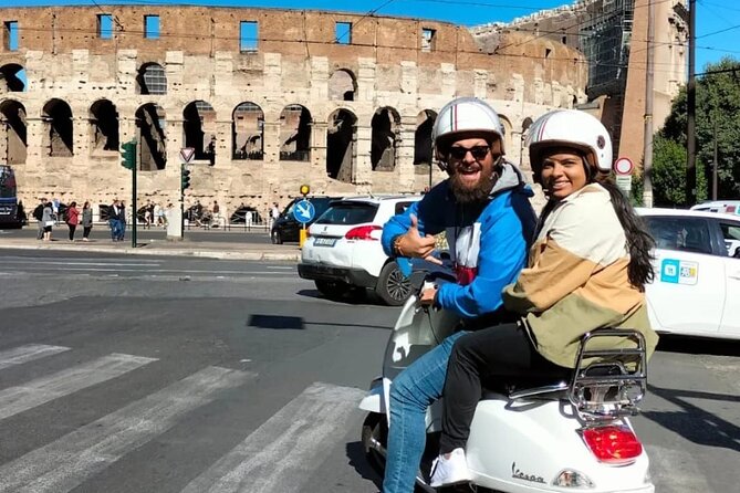 Rome by Vespa: Classic Rome Tour with Pick up - Baths of Caracalla and the Appian Way