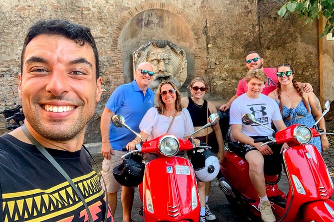 Rome by Vespa – with Francesco: the Best Guided Vespa Tour - The Colosseum from the scooter