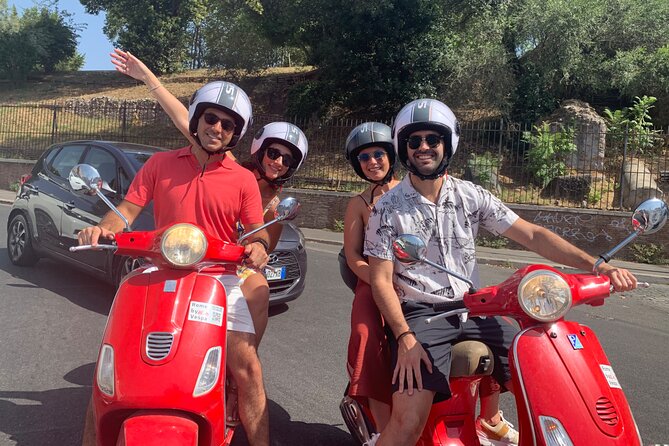 Rome by Vespa – with Francesco: the Best Guided Vespa Tour - Fontanone, Trastevere, and the red Vespa photo