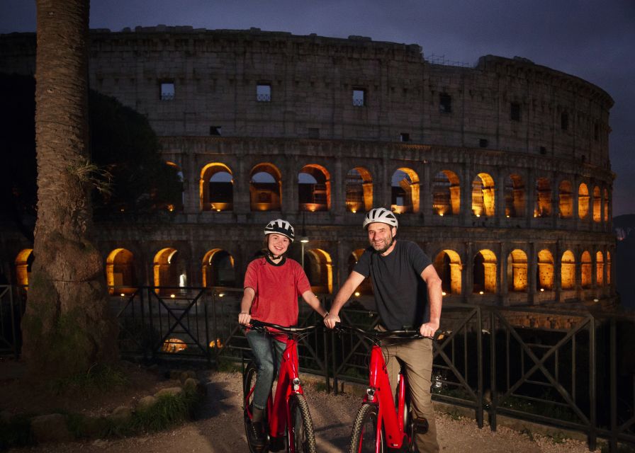 Rome: Cannondale E-Bike Evening Tour with Optional Dinner - Spanish Steps and Trevi Fountain after dark