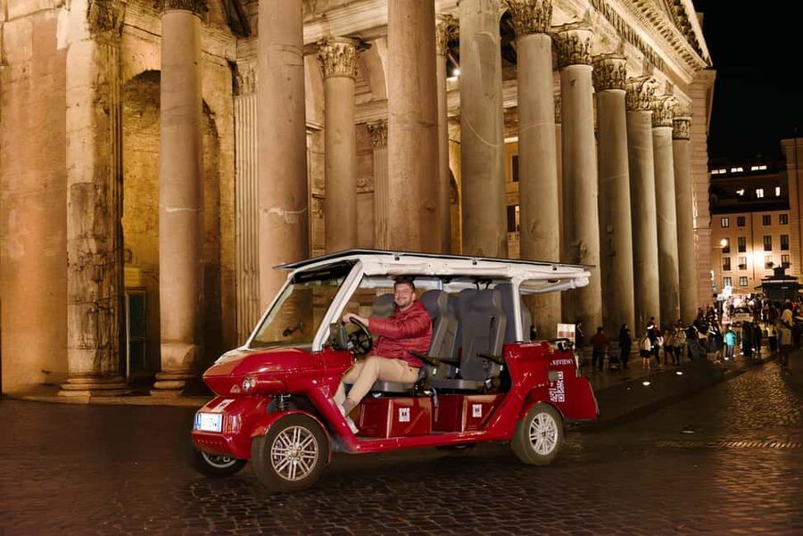 Rome: City Golf Cart at Night Tour - Piazza di Spagna and the Trevi Fountain