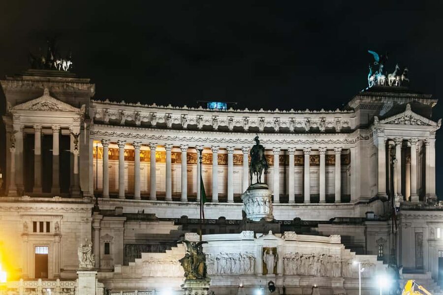 Rome: City Highlights Moonlight Walking Tour - Trajan’s Column and the road through ancient Rome
