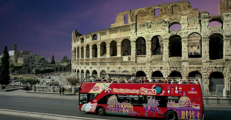 Rome: City Highlights Open-Top Bus Night Tour - Key points to know before booking