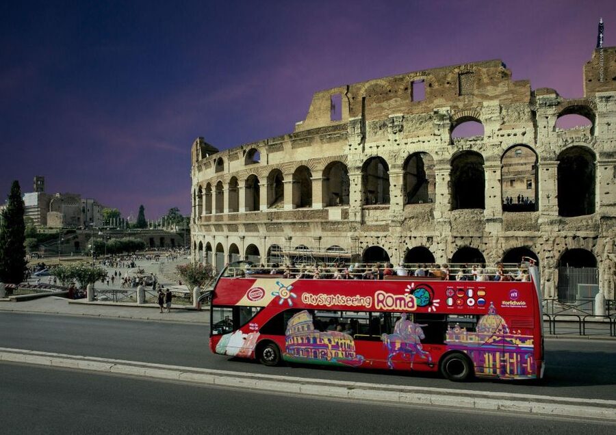 Rome: City Highlights Open-Top Bus Night Tour - From Santa Maria Maggiore to St. John Lateran