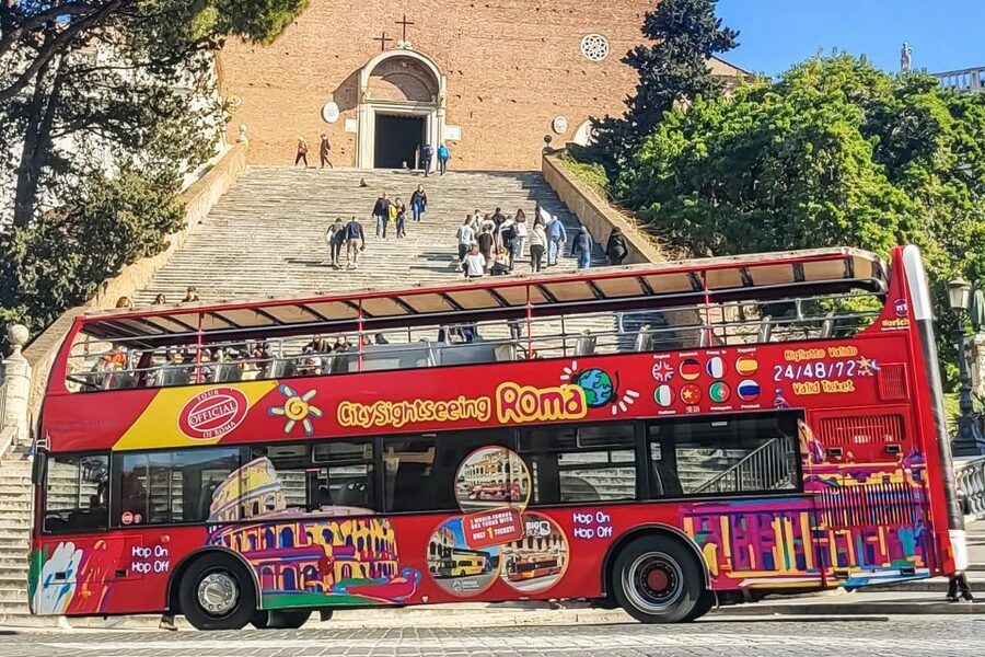 Rome: City Sightseeing Hop-on Hop-off Bus with Audioguide - Villa Borghese, Piazza di Spagna, and the Trevi Fountain Area