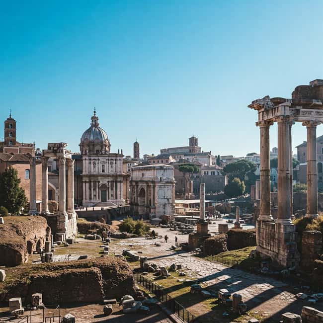 Rome: Colosseum and Ancient Rome Guided Walking Tour - Palatine Hill and the terrace view