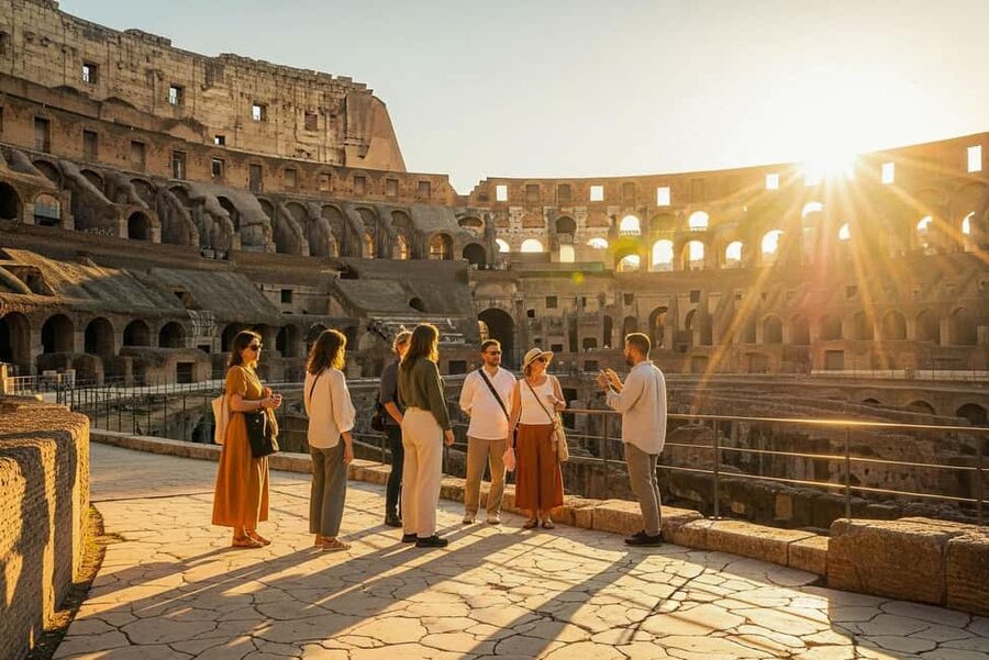 Rome: Colosseum Arena Twilight Tour & Imperial Forum Visit - The guide can shape the whole experience