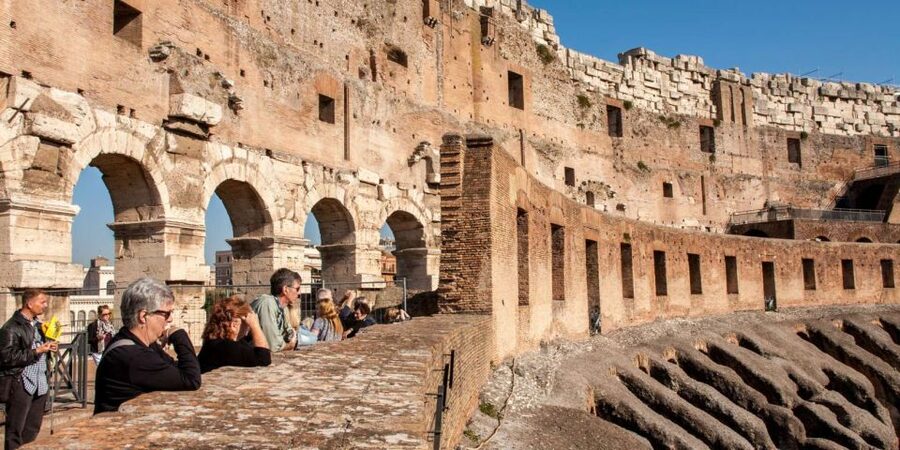 Rome: Colosseum, Palatine & Roman Forum Tour w/Entry Ticket - Inside the Colosseum: first level and the world of gladiators