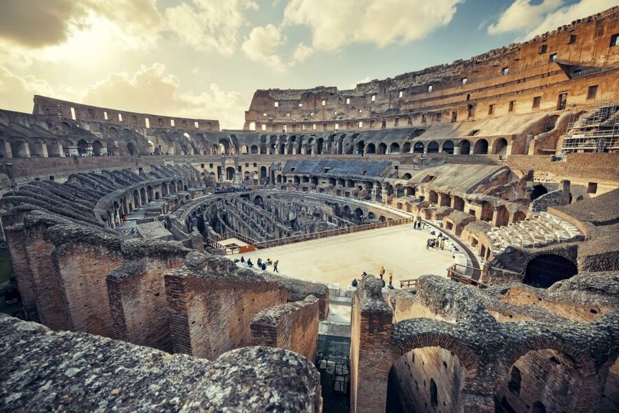 Rome: Colosseum Underground, Arena & Forum Tour - Walking through the Roman Forum