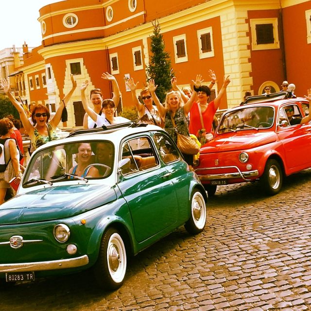 Rome Driving Tour By Vintage Fiat 500 - Cruising along the River Tiber