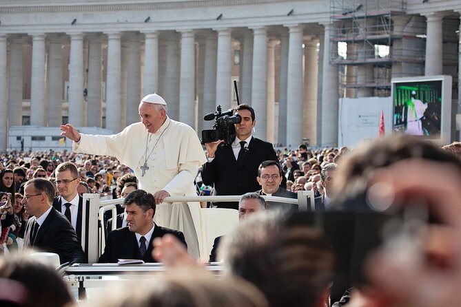 Rome: Escorted Papal Audience Experience with Entry Ticket - Meeting at The Rock Shop with Brastours