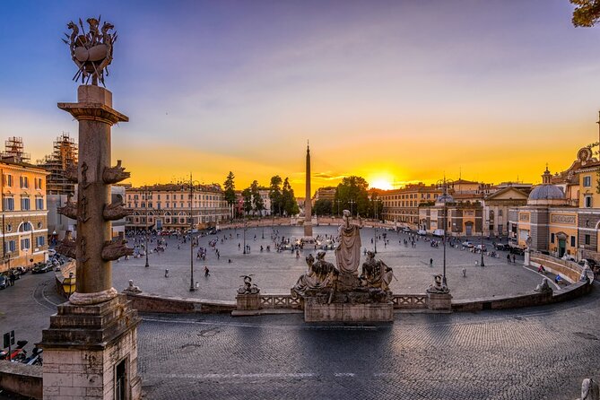 Rome Evening Panoramic Walking Tour Including Trevi Fountain and Spanish Steps - Pincio Terrace brings the sunset view