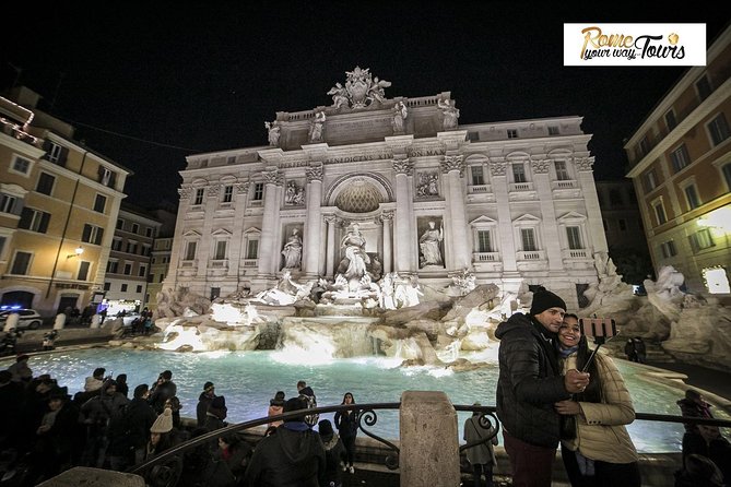Rome Evening Panoramic Walking Tour Including Trevi Fountain and Spanish Steps - Trevi Fountain is the evening centerpiece