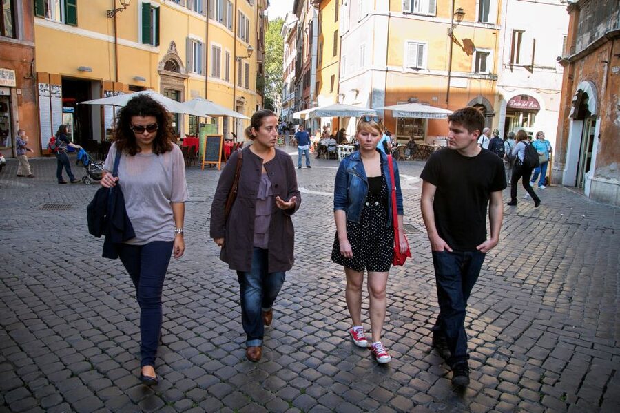 Rome: Food & Wine Tour of Campo de Fiori, Ghetto, Trastevere - Pizza bianca, mortadella, mozzarella, and salami
