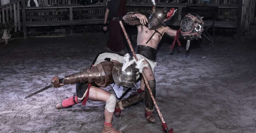Rome: Gladiator Show and Museum Tickets - Arriving at the Gruppo Storico Romano arena
