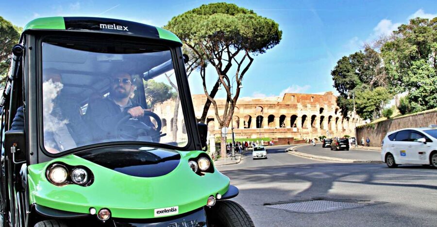 Rome: Golf Cart Tour with Artisanal Gelato Tasting - The Colosseum and Arch of Constantine