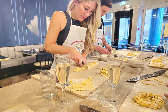 Rome: Hands-on Fettuccine, Ravioli & Tiramisu Cooking Class - Turning the dough into fettuccine