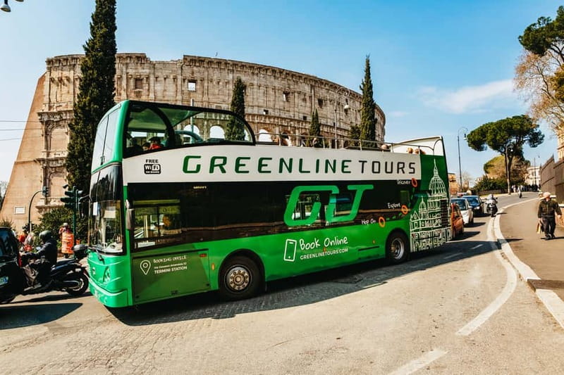 Rome:Hop-On Hop-Off Panoramic Open Bus Ticket 3 Circuits x 1 - Key points to know before boarding