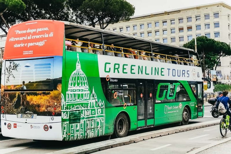 Rome:Hop-On Hop-Off Panoramic Open Bus Ticket 3 Circuits x 1 - Vatican City and the river-side ride
