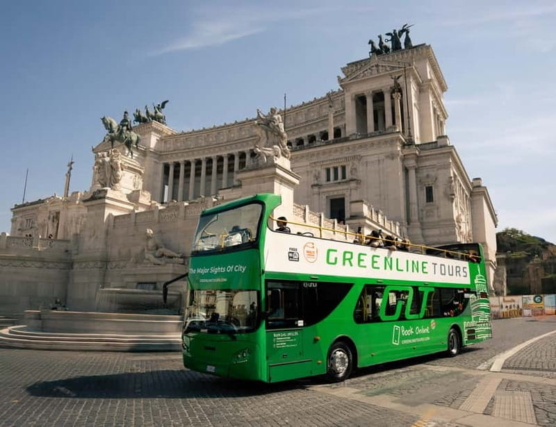 Rome:Hop-On Hop-Off Panoramic Open Bus Ticket 3 Circuits x 1 - The Blue Route and Rome beyond the postcard sights