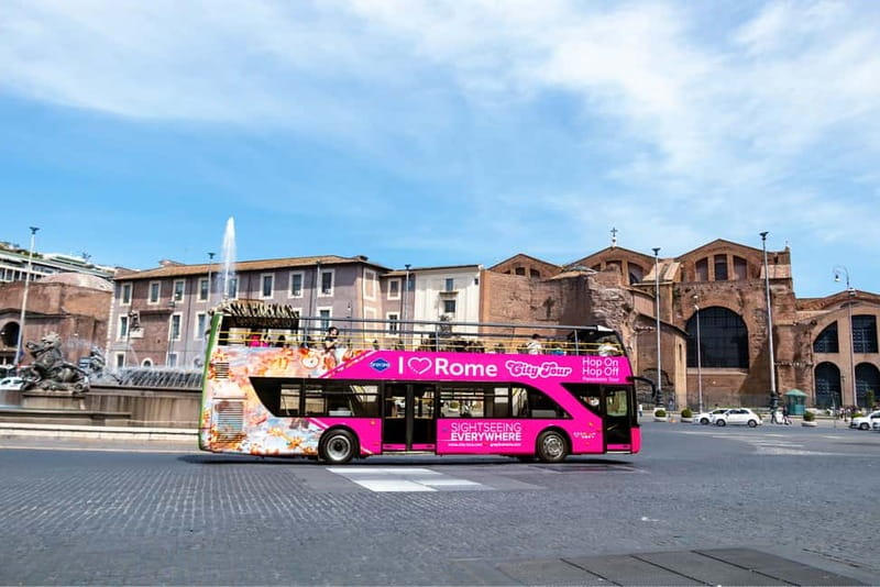 Rome: Hop-on Hop-off Sightseeing Bus Tour with Audioguide - Piazza Barberini and the Trevi Fountain Area