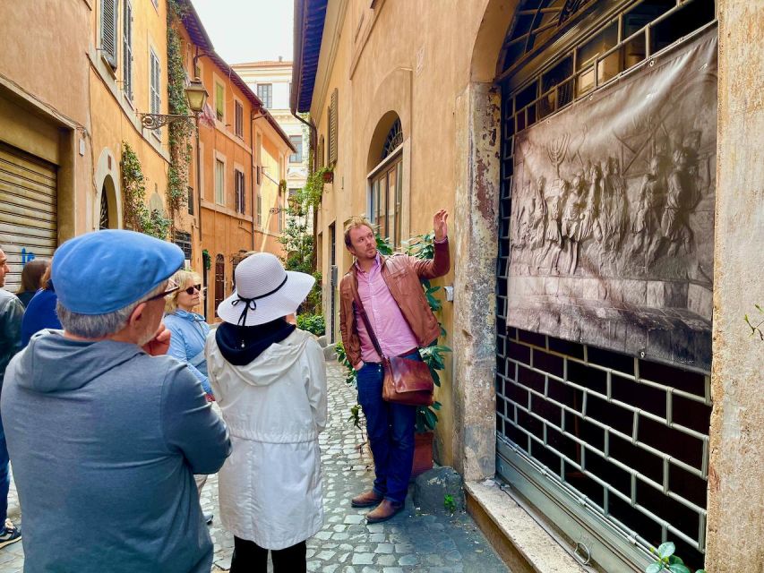 Rome: Jewish Ghetto and Trastevere Tour - Crossing Tiber Island
