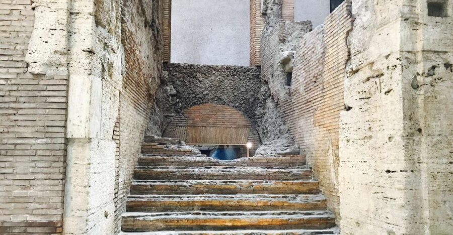 Rome: Navona Square Underground Ticket with Audio Guide - Following the stadium’s stonework and layout