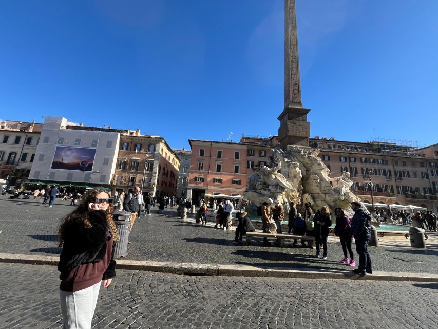 Rome: Navona Square Underground Ticket with Audio Guide - Descending five meters to the archaeological site