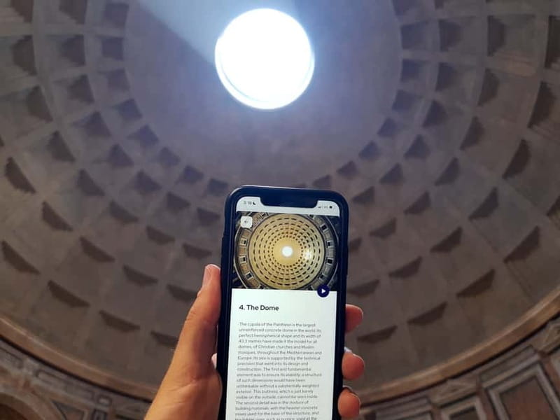 Rome: Pantheon Priority Entry Ticket & Audio Guide App - What the 35-minute audio guide covers