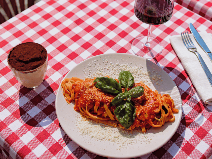 Rome: Pasta and Tiramisu Cooking Class in Piazza Navona - Rolling dough and cutting your own fettuccine