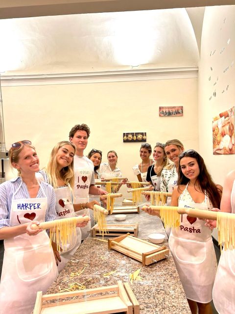 Rome: Pasta Making Class with Wine, Limoncello, and Dessert - Tuscan wine, dessert, and the communal table
