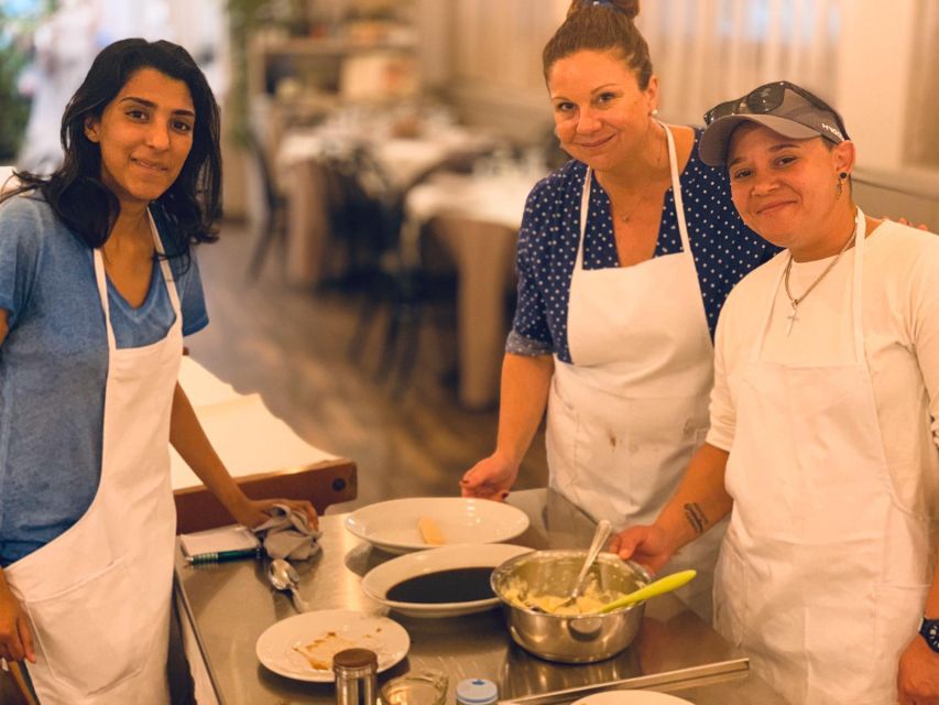 Rome: Pasta & Tiramisu Class with Free Flowing Fine Wine - The three-course meal and social table