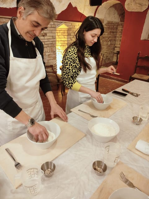 Rome: Pasta & Tiramisu Cooking Class near the Spanish Steps - Dinner, wine, limoncello, and the certificate